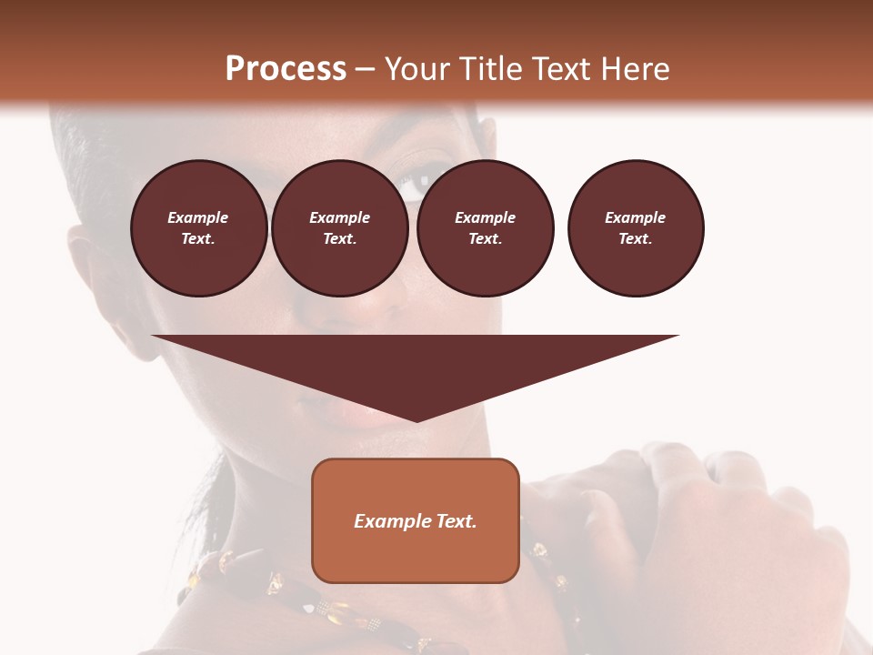 Fashion White Girl PowerPoint Template