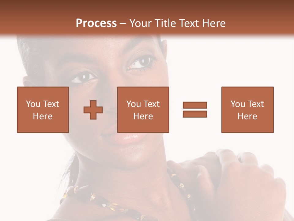 Fashion White Girl PowerPoint Template