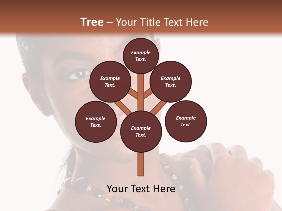 Fashion White Girl PowerPoint Template