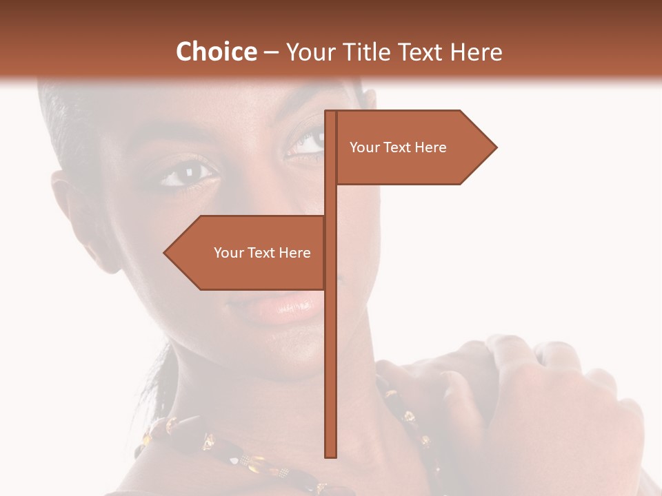 Fashion White Girl PowerPoint Template