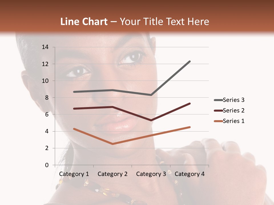 Fashion White Girl PowerPoint Template