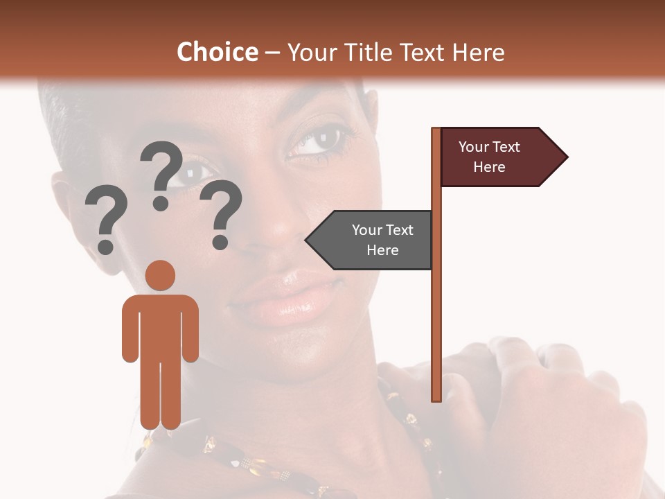 Fashion White Girl PowerPoint Template