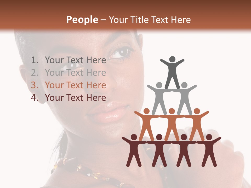 Fashion White Girl PowerPoint Template