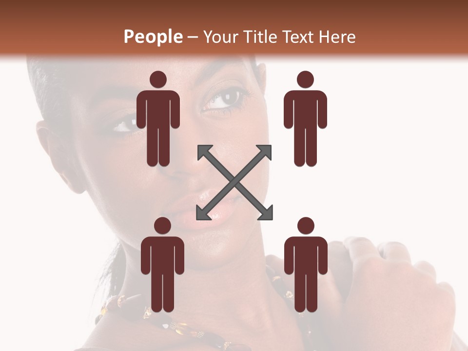 Fashion White Girl PowerPoint Template