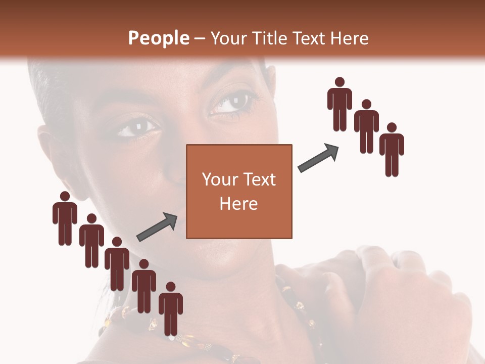 Fashion White Girl PowerPoint Template