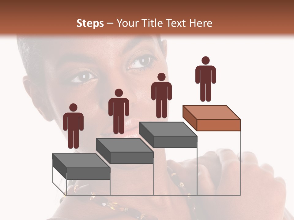 Fashion White Girl PowerPoint Template