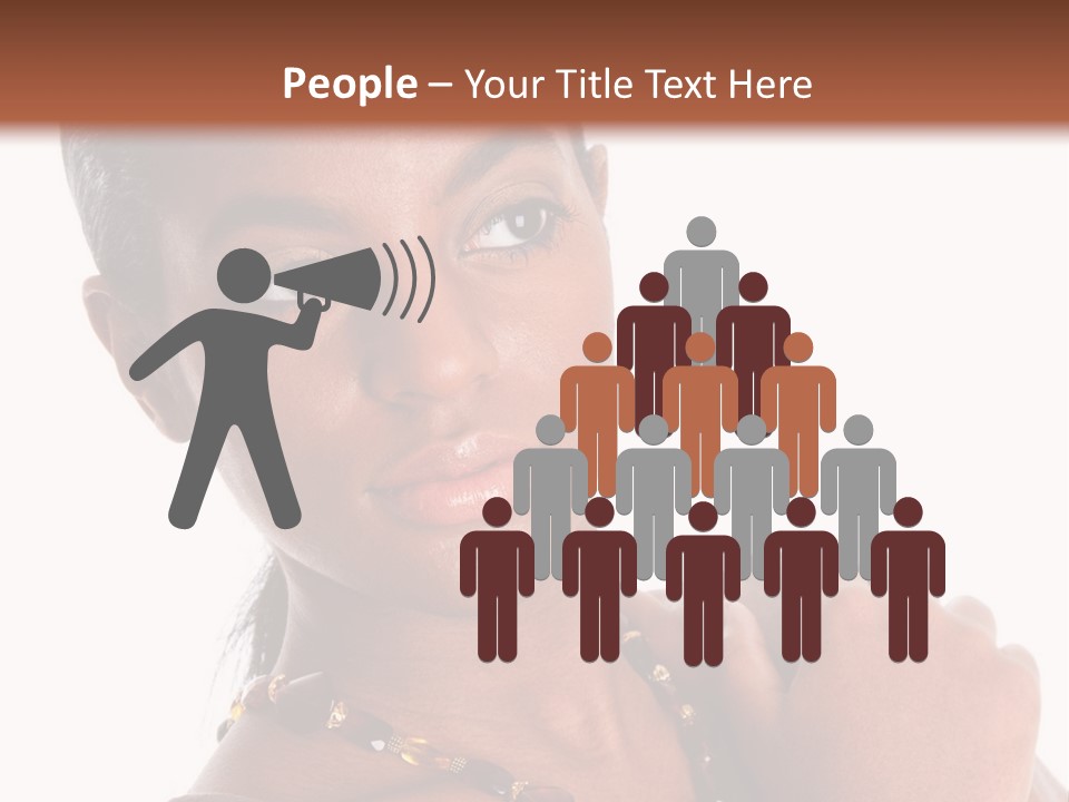 Fashion White Girl PowerPoint Template