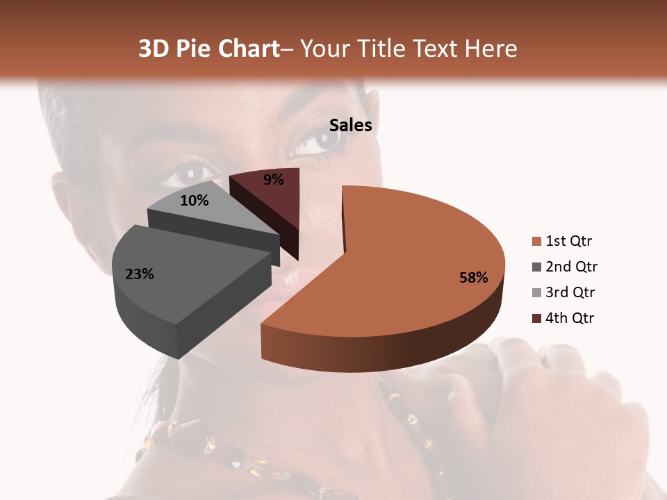 Fashion White Girl PowerPoint Template