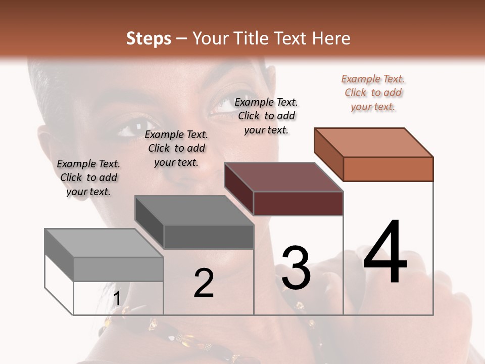 Fashion White Girl PowerPoint Template