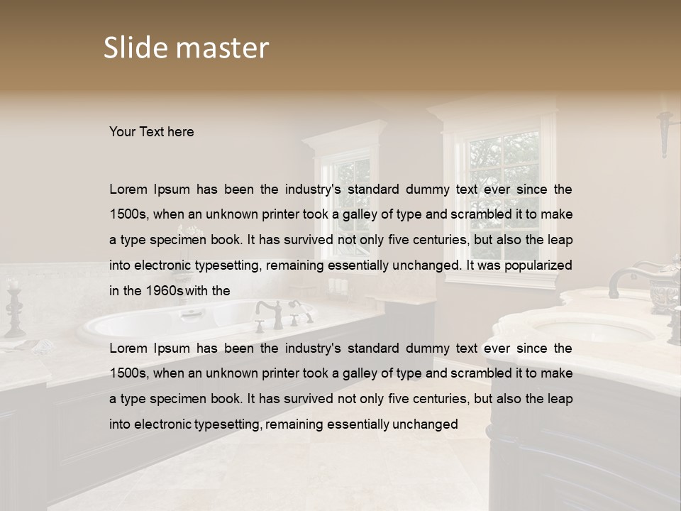 Lighting Bath Floor PowerPoint Template