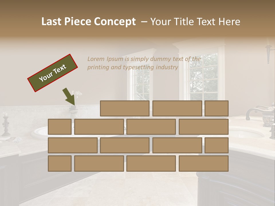 Lighting Bath Floor PowerPoint Template