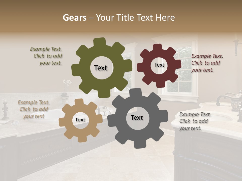 Lighting Bath Floor PowerPoint Template