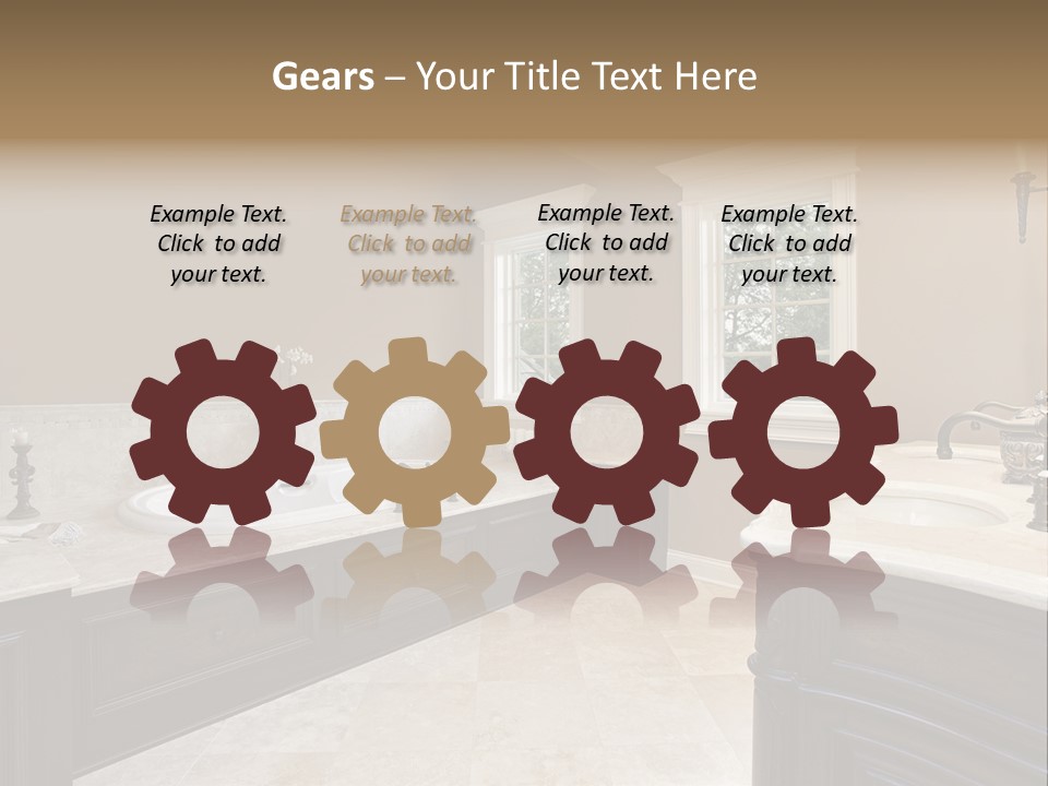 Lighting Bath Floor PowerPoint Template