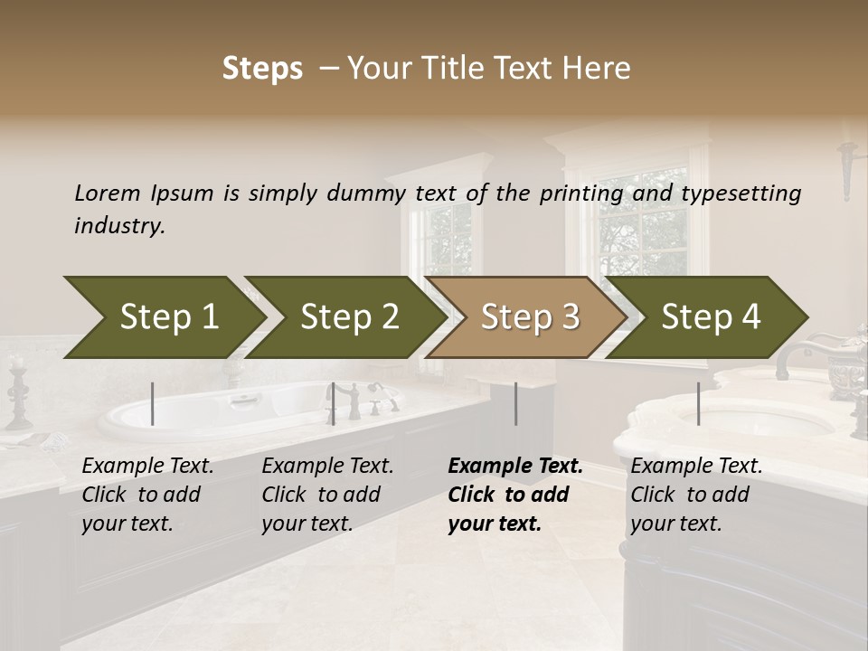 Lighting Bath Floor PowerPoint Template