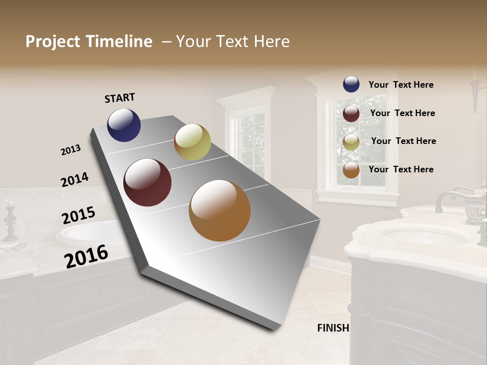 Lighting Bath Floor PowerPoint Template