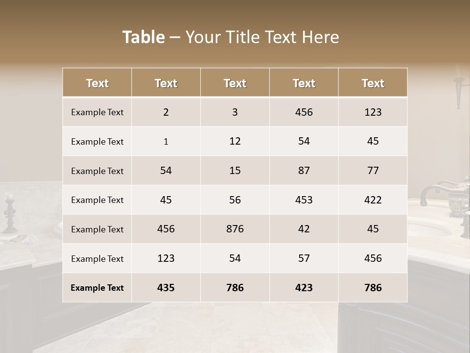 Lighting Bath Floor PowerPoint Template