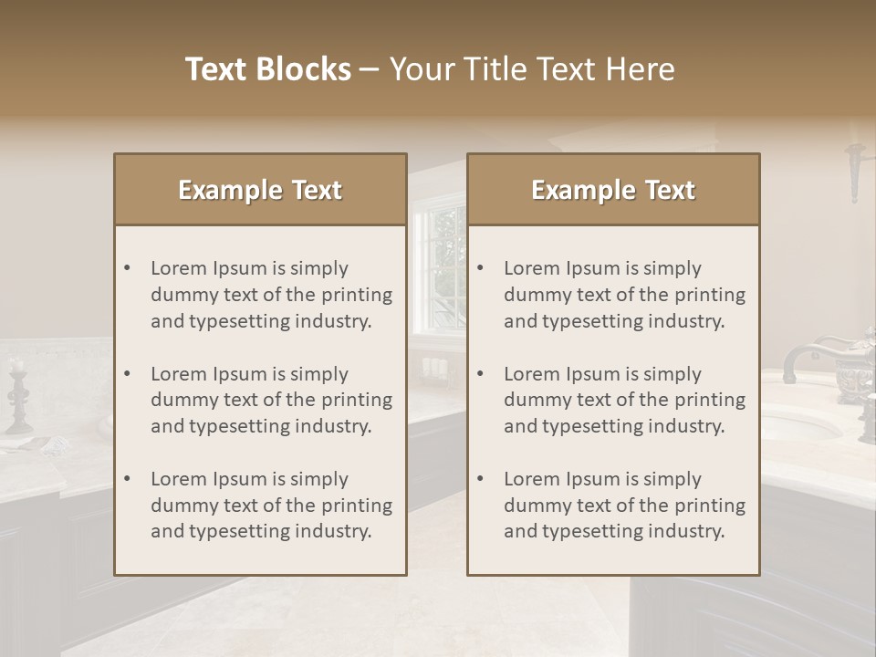 Lighting Bath Floor PowerPoint Template