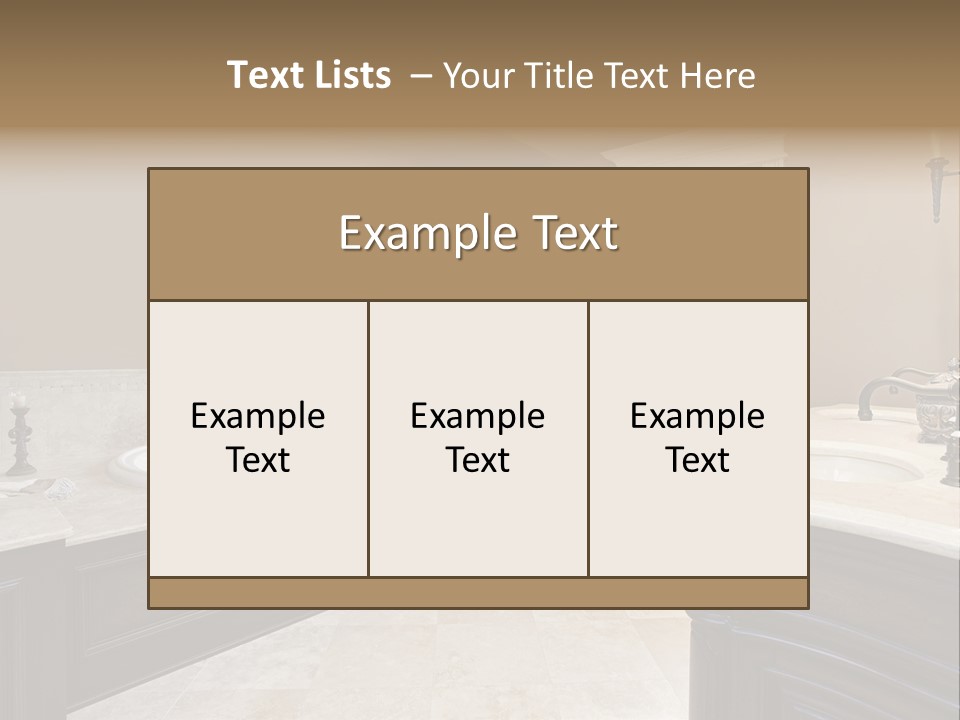 Lighting Bath Floor PowerPoint Template