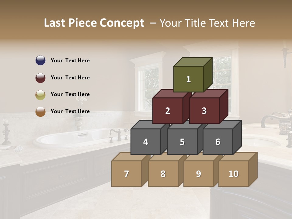 Lighting Bath Floor PowerPoint Template