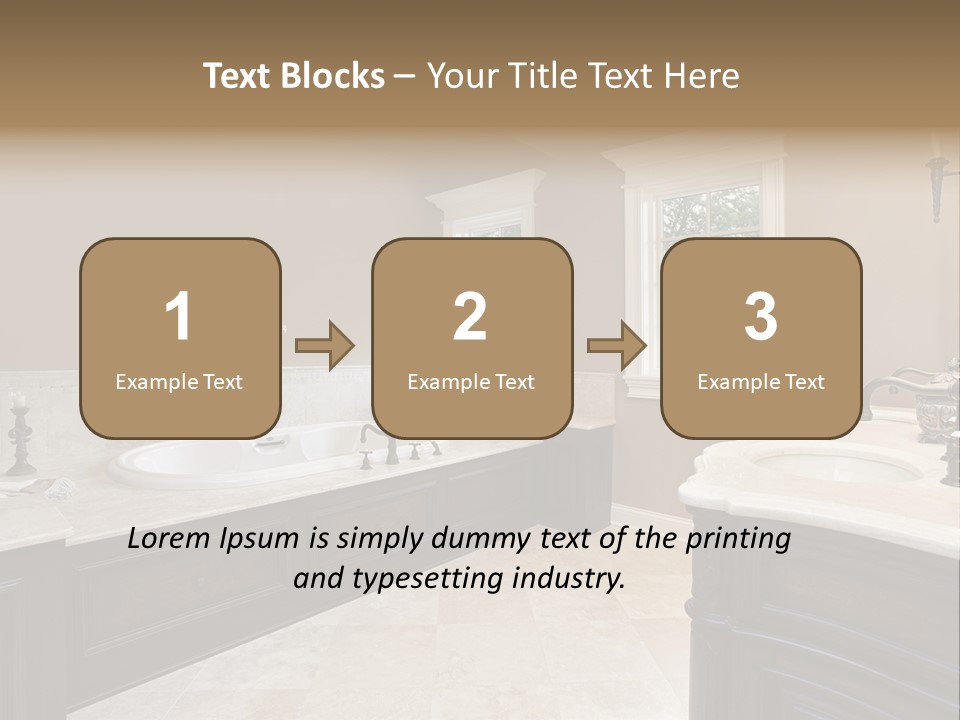 Lighting Bath Floor PowerPoint Template