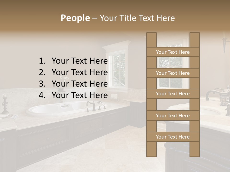 Lighting Bath Floor PowerPoint Template