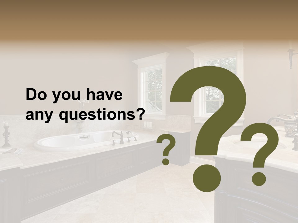 Lighting Bath Floor PowerPoint Template