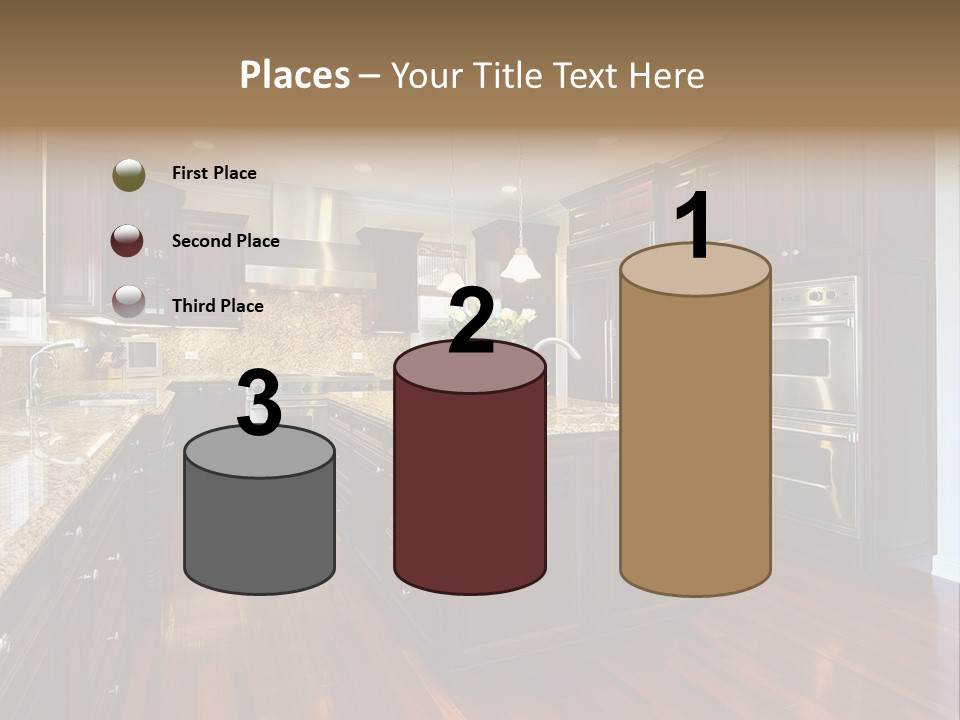 Furniture Counter Dining PowerPoint Template