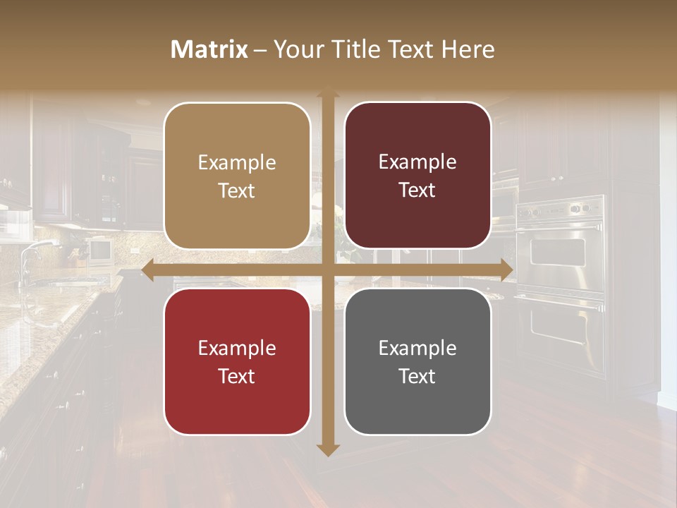 Furniture Counter Dining PowerPoint Template