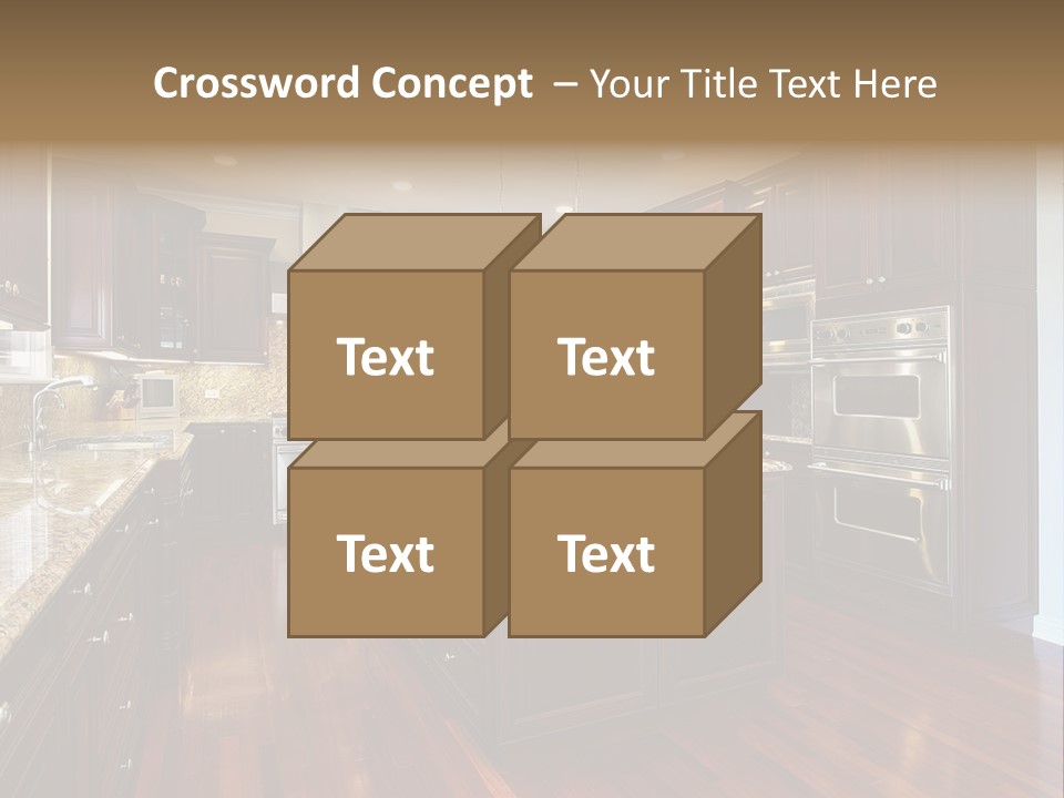 Furniture Counter Dining PowerPoint Template