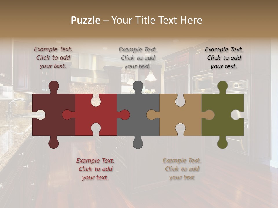 Furniture Counter Dining PowerPoint Template