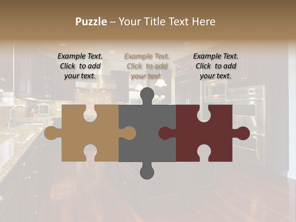 Furniture Counter Dining PowerPoint Template