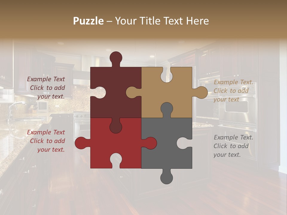 Furniture Counter Dining PowerPoint Template