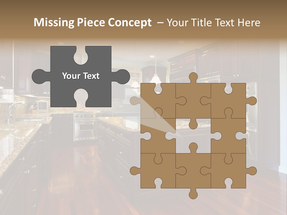 Furniture Counter Dining PowerPoint Template