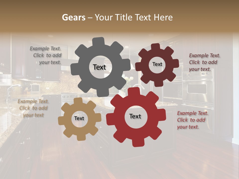 Furniture Counter Dining PowerPoint Template