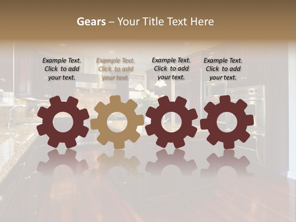 Furniture Counter Dining PowerPoint Template