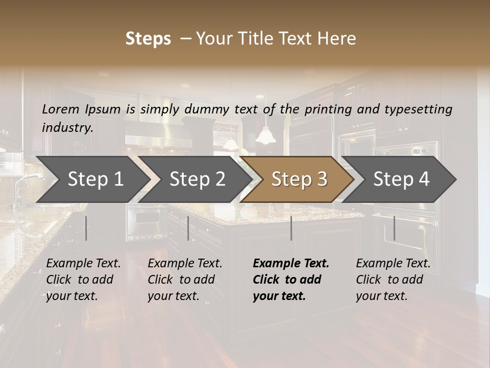 Furniture Counter Dining PowerPoint Template