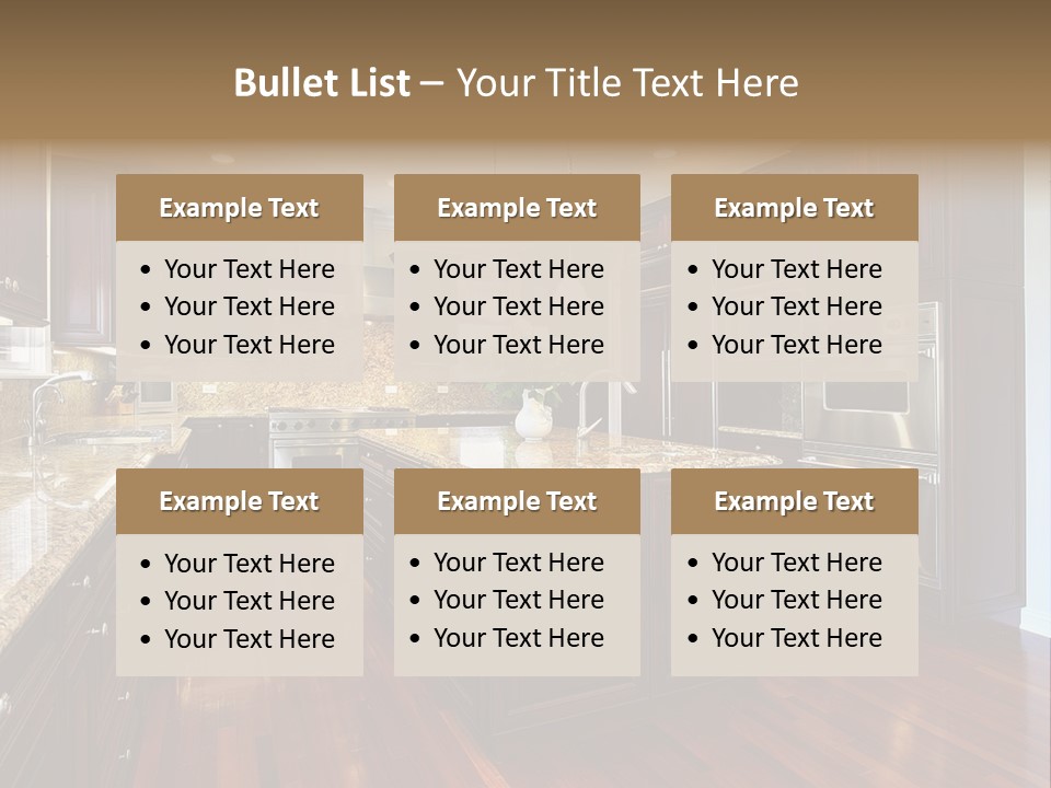 Furniture Counter Dining PowerPoint Template