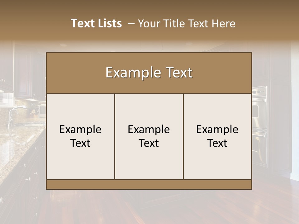 Furniture Counter Dining PowerPoint Template