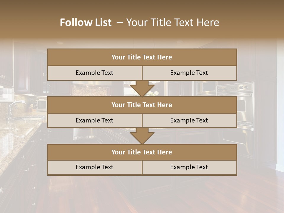 Furniture Counter Dining PowerPoint Template