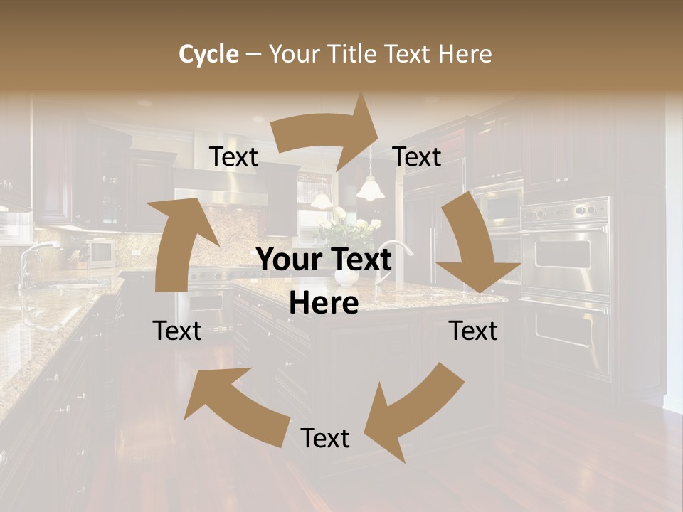 Furniture Counter Dining PowerPoint Template