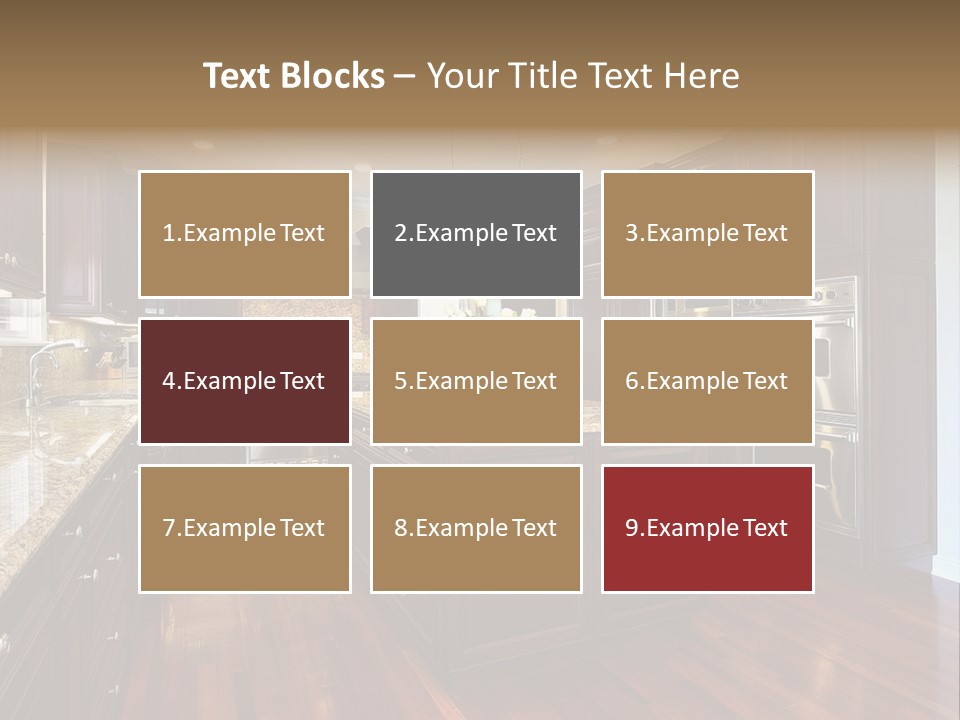 Furniture Counter Dining PowerPoint Template