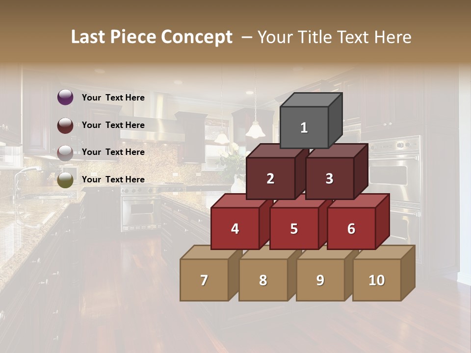 Furniture Counter Dining PowerPoint Template