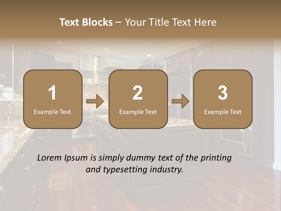 Furniture Counter Dining PowerPoint Template