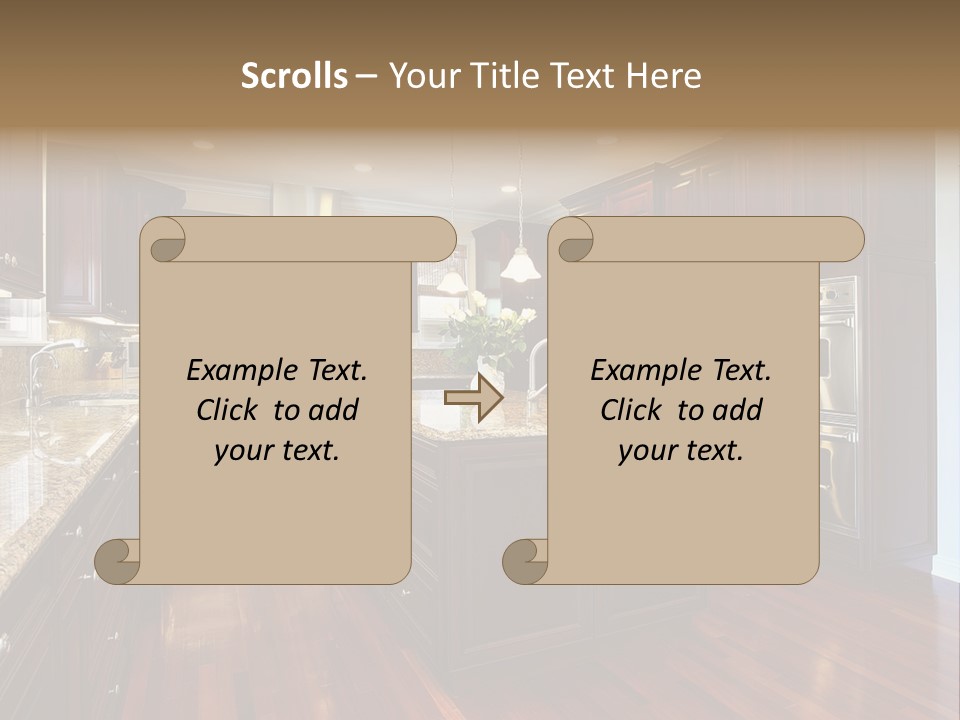 Furniture Counter Dining PowerPoint Template