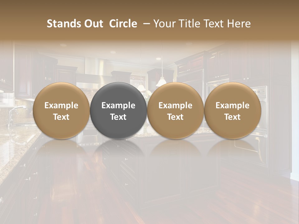 Furniture Counter Dining PowerPoint Template