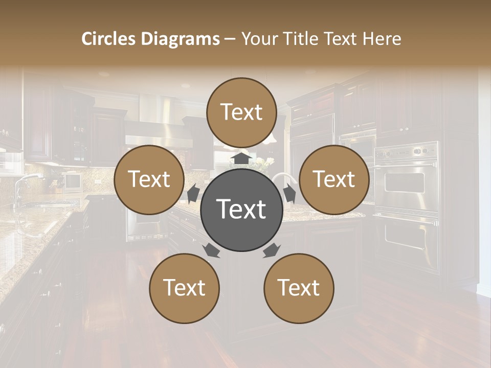 Furniture Counter Dining PowerPoint Template