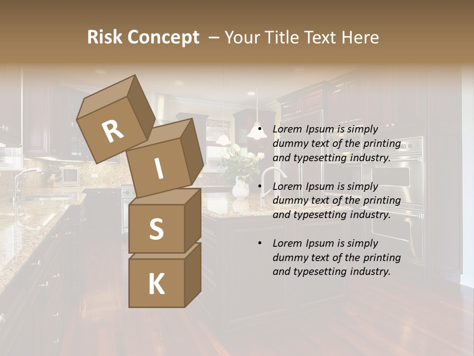 Furniture Counter Dining PowerPoint Template