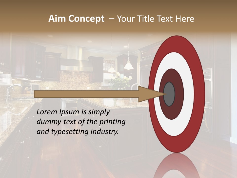 Furniture Counter Dining PowerPoint Template