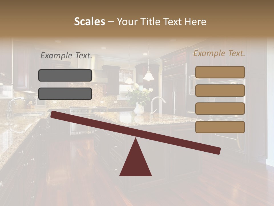 Furniture Counter Dining PowerPoint Template