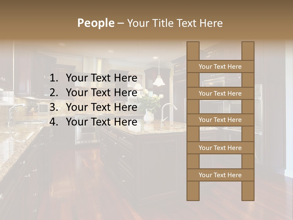 Furniture Counter Dining PowerPoint Template